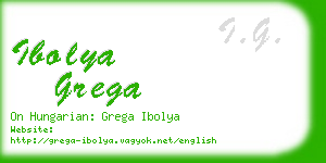 ibolya grega business card